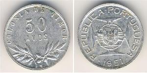 50 Avo Portogallo / Timor Est (1702 - 1975) Argento 