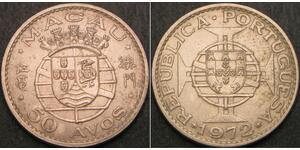 50 Avo Portugal / Macau (1862 - 1999) Copper/Nickel 