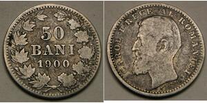 50 Ban Regno di Romania (1881-1947) Argento Carlo I di Romania (1839 - 1914)
