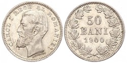 50 Ban Reino de Rumanía (1881-1947) Plata Carlos I de Rumania (1839 - 1914)