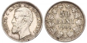 50 Ban Reino de Rumanía (1881-1947) Plata Carlos I de Rumania (1839 - 1914)