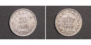 50 Ban Königreich Rumänien (1881-1947) Silber Karl I. (Rumänien) (1839 - 1914)