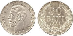 50 Ban Königreich Rumänien (1881-1947) Silber Karl I. (Rumänien) (1839 - 1914)