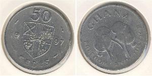 50 Cedi Ghana (1957 - ) 銅/镍 