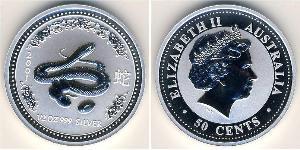 50 Cent Australie (1939 - ) Argent 
