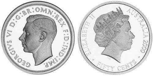 50 Cent Australie (1939 - ) Argent Elizabeth II (1926-2022)