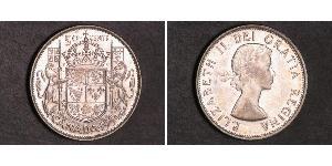 50 Cent Canada Argent Elizabeth II (1926-2022)