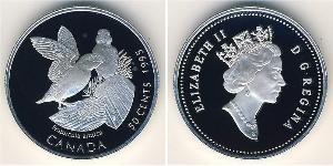 50 Cent Canada Argent Elizabeth II (1926-2022)