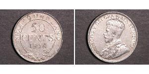 50 Cent Canada Argent George V (1865-1936)