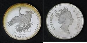 50 Cent Canada Argent Elizabeth II (1926-2022)