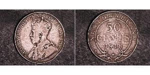 50 Cent Canada Argent George V (1865-1936)