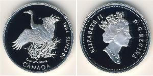 50 Cent Canada Argent Elizabeth II (1926-2022)