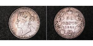 50 Cent Canada Argent Victoria (1819 - 1901)