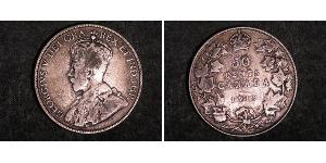 50 Cent Canada Argent George V (1865-1936)