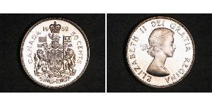 50 Cent Canada Argent Elizabeth II (1926-2022)
