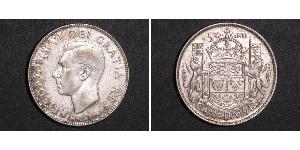 50 Cent Canada Argent George VI (1895-1952)