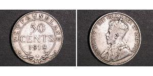 50 Cent Canada Argent George V (1865-1936)