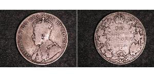 50 Cent Canada Argent George V (1865-1936)