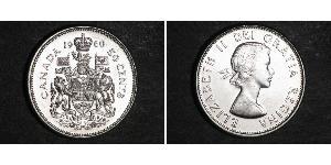 50 Cent Canada Argent Elizabeth II (1926-2022)