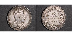 50 Cent Canada Argent Édouard VII (1841-1910)