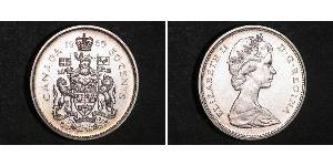 50 Cent Canada Argent Elizabeth II (1926-2022)