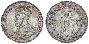 50 Cent Canada Argent George V (1865-1936)