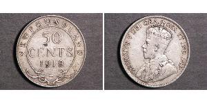 50 Cent Canada Argent George V (1865-1936)