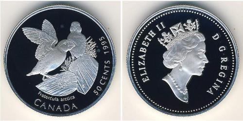 50 Cent Canada Argent Elizabeth II (1926-2022)