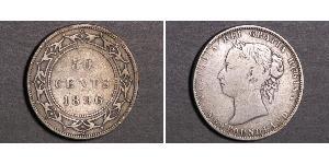 50 Cent Terre-Neuve-et-Labrador Argent Victoria (1819 - 1901)