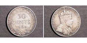 50 Cent Terre-Neuve-et-Labrador Argent Édouard VII (1841-1910)