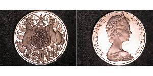 50 Cent Australia (1939 - ) Argento Elisabetta II (1926-2022)