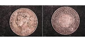 50 Cent British Honduras (1862-1981) Argento Vittoria (1819 - 1901)