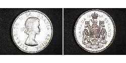 50 Cent Canada Argento Elisabetta II (1926-2022)