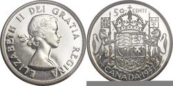 50 Cent Canada Argento Elisabetta II (1926-2022)