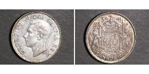 50 Cent Canada Argento Giorgio VI (1895-1952)