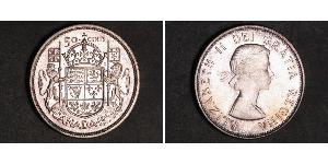 50 Cent Canada Argento Elisabetta II (1926-2022)
