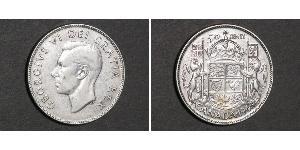 50 Cent Canada Argento Giorgio VI (1895-1952)