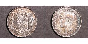 50 Cent Canada Argento Giorgio VI (1895-1952)