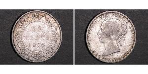 50 Cent Terranova e Labrador Argento Vittoria (1819 - 1901)