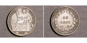 50 Cent Französisch-Indochina (1887-1954) Bronze/Nickel 