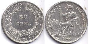 50 Cent French Indochina (1887-1954) Bronze/Nickel 