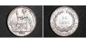 50 Cent Indocina francese (1887-1954) Bronzo/Nichel 