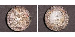 50 Cent Indocina francese (1887-1954) Bronzo/Nichel 