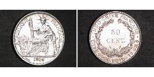 50 Cent Indocina francese (1887-1954) Bronzo/Nichel 