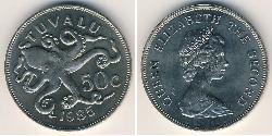 50 Cent Tuvalu (1978 - ) Copper/Nickel 