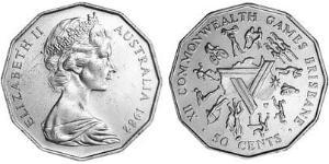 50 Cent Australie (1939 - ) Cuivre/Nickel Elizabeth II (1926-2022)