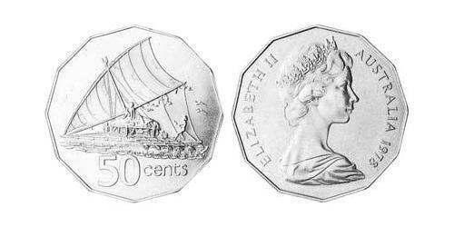 50 Cent Australie (1939 - ) Cuivre/Nickel Elizabeth II (1926-2022)