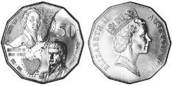 50 Cent Australien (1939 - ) Kupfer/Nickel Elizabeth II (1926-2022)