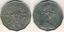 50 Cent Australien (1939 - ) Kupfer/Nickel Elizabeth II (1926-2022)