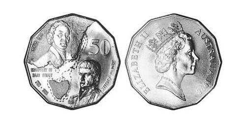 50 Cent Australien (1939 - ) Kupfer/Nickel Elizabeth II (1926-2022)